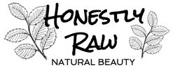 Honestly Raw Beauty logo with leaves