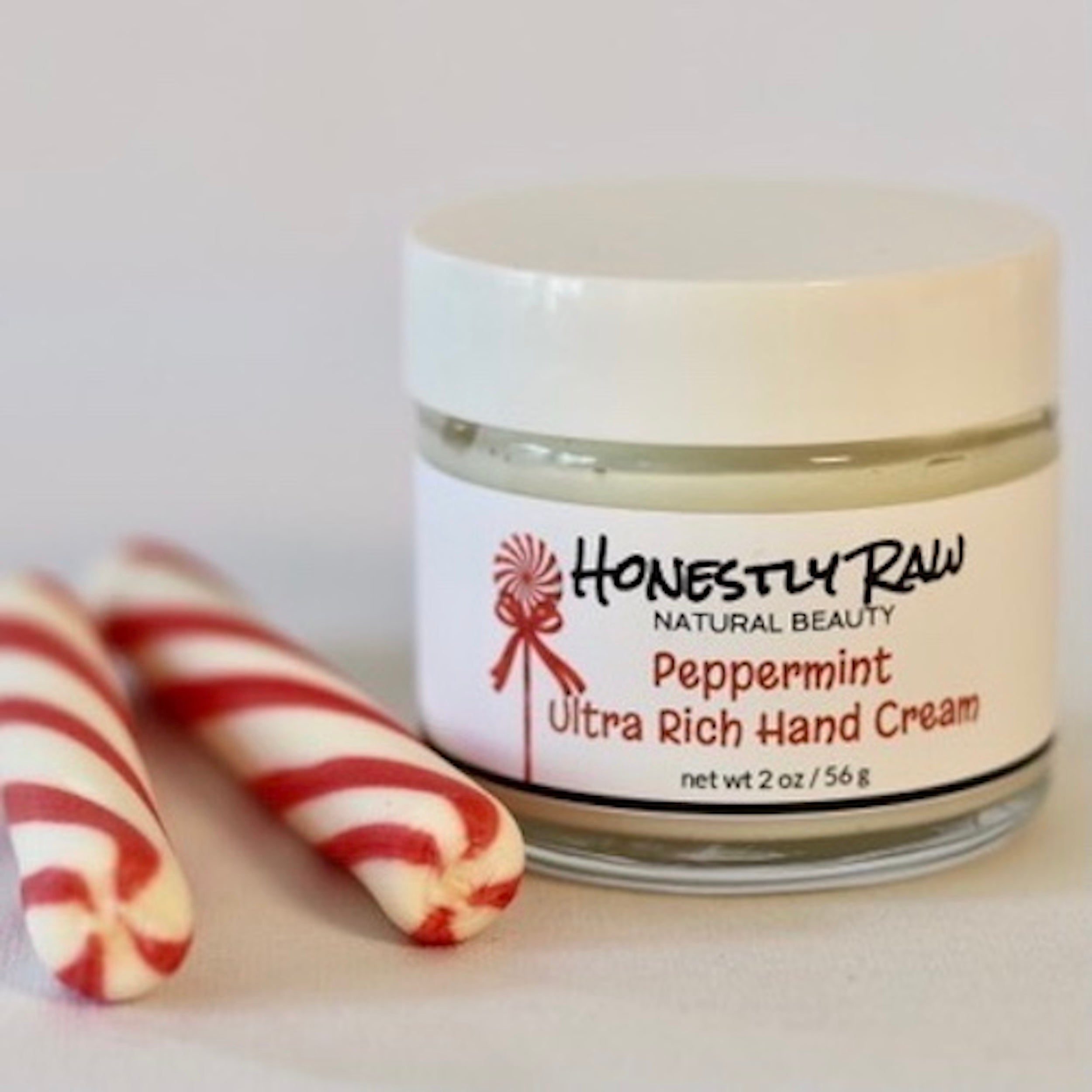 Raw Peppermint Candy Canes